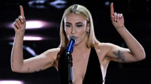 This is the Avatar Image for the Mara Sattei (Italian Singer) (OV2) AI Voice and Text to Speech Generator